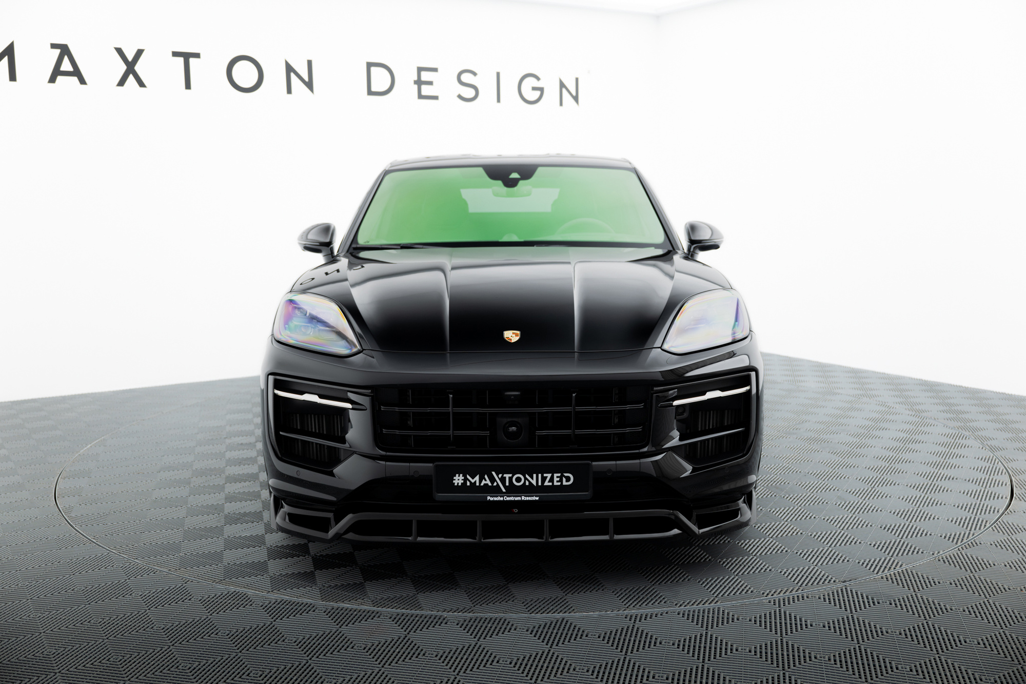 Sottoparaurti splitter anteriore Porsche Cayenne Sport Design / Turbo SUV / Coupe Mk3 Facelift 2023- - immagine 3