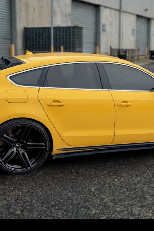 Minigonne Sottoporta Sportive Audi A5 8T Sportback 2007-2016 Nere lucide