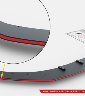 Sottoparaurti splitter anteriore Street Pro BMW 2 M-Pack / M235i Gran Coupe F74 2024- con riga rossa