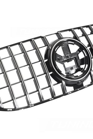 Griglia calandra anteriore Mercedes GLS X167 2019-2023 Nero lucido e cromato