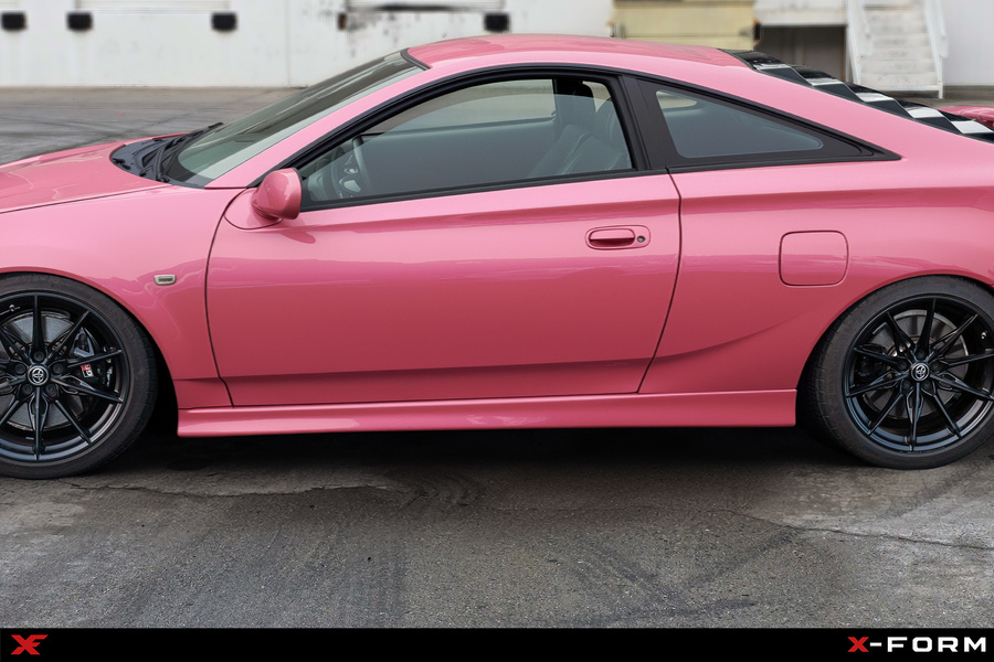 Minigonne Sottoporta Toyota Celica T23 VII 1999-2005 Nere lucide - immagine 5