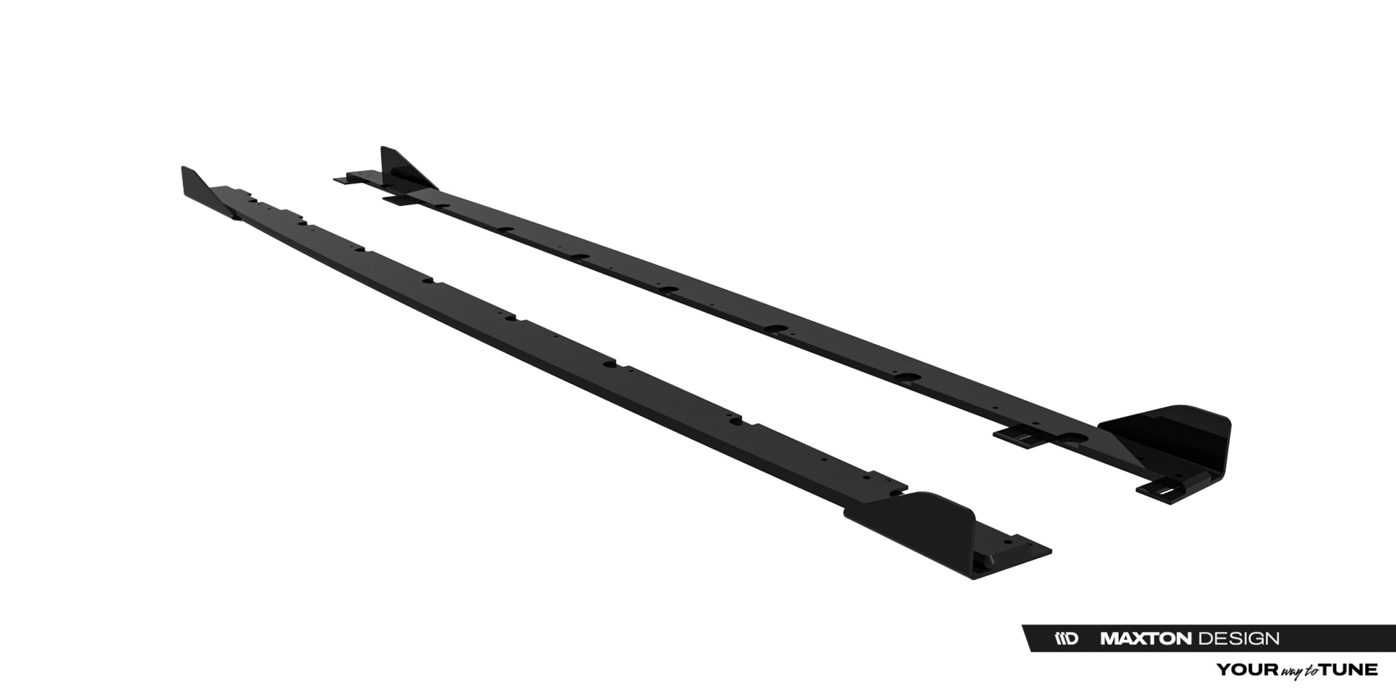 Diffusori minigonne laterali Street Pro + flaps BMW 2 M-Pack / M235i Gran Coupe F74 2024- con riga rossa - immagine 5