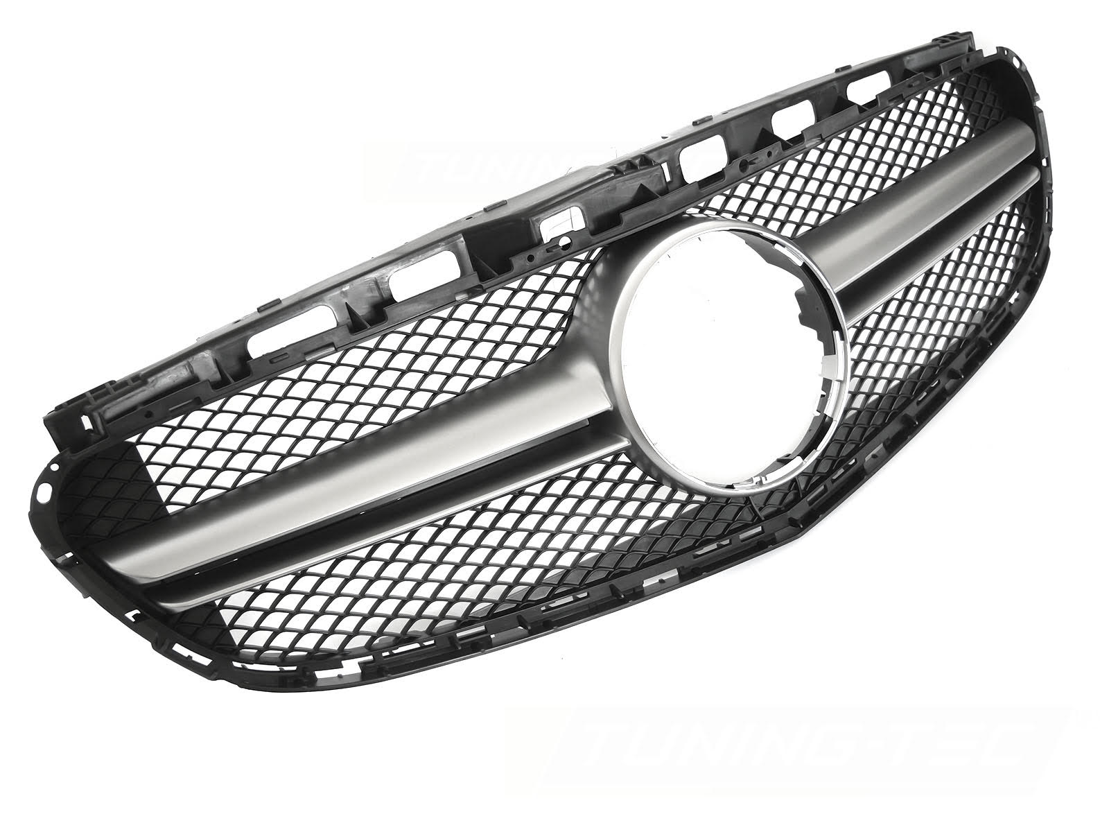Griglia calandra anteriore Mercedes W212 / S212 2013-2016 Nero lucido e Argento