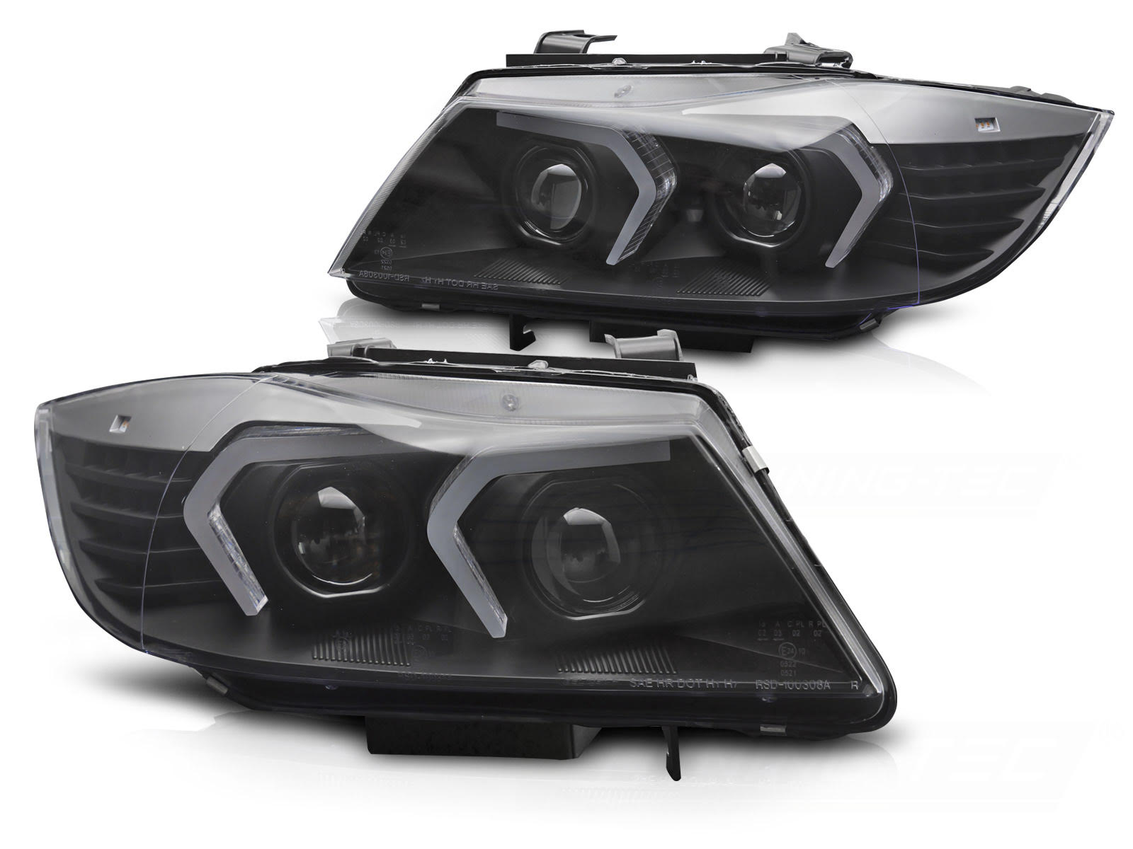 Fari Xenon Led AFS BMW Serie 3 E90 / E91 LCI 2009-2011 Neri