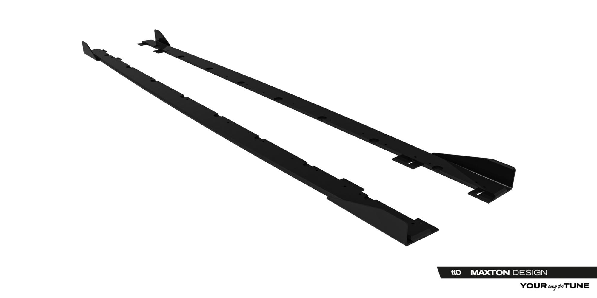 Diffusori minigonne laterali Street Pro + flaps BMW 2 M-Pack / M235i Gran Coupe F74 2024- con riga rossa - immagine 6