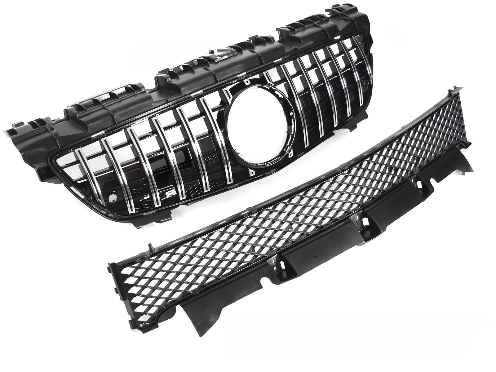 Griglia calandra anteriore Mercedes SLK R172 2011-2015 Nero lucido e cromato
