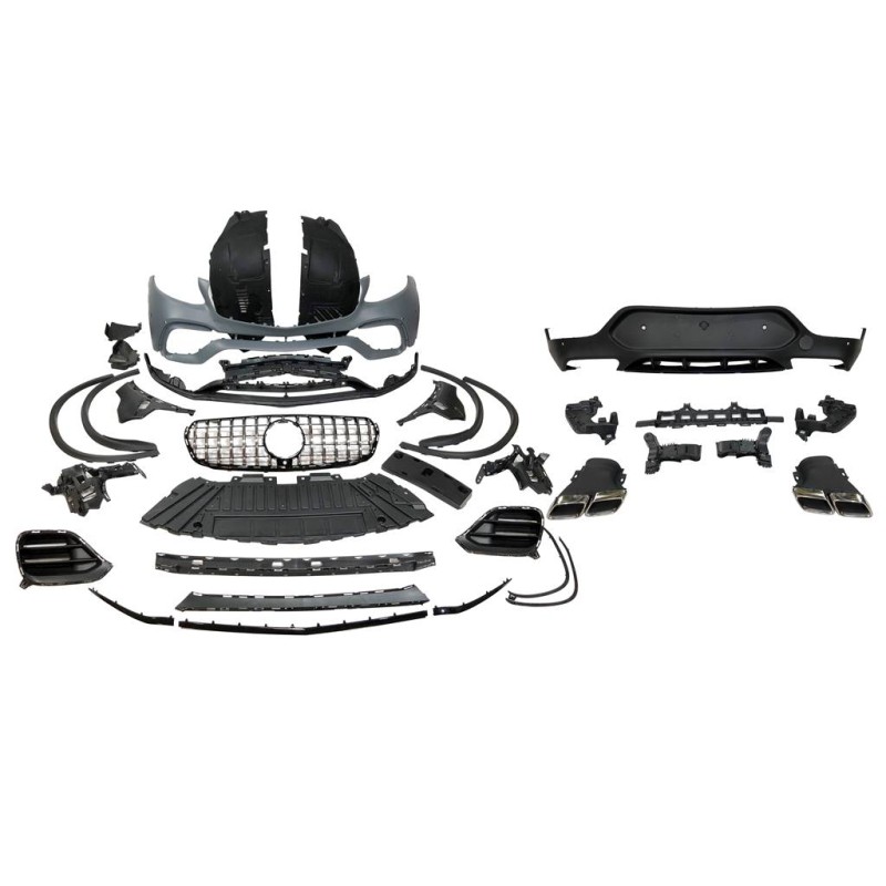 Kit estetico per Mercedes X253 GLC Coupe 2016-2019 look GLC 63 2020