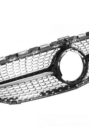 Griglia calandra anteriore Mercedes W205 W205 18-21 / S205 18-21 / C205 18-23 / A205 18-23 Nero lucido e Cromato