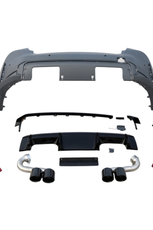 Paraurti posteriore BMW Serie 3 G20 Look G80 2 uscite doppie