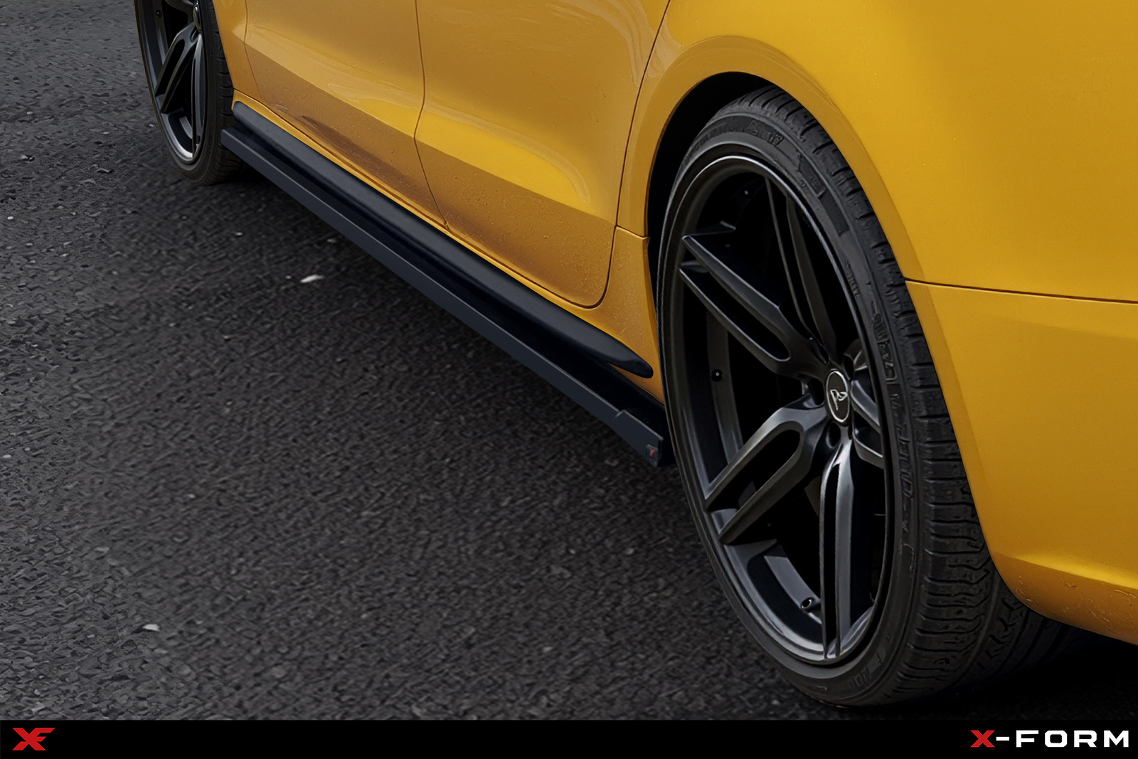 Minigonne Sottoporta Sportive Audi A5 8T Sportback 2007-2016 Nere lucide - immagine 2
