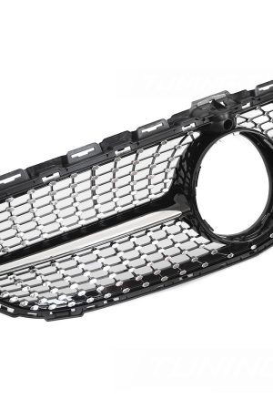 Griglia calandra anteriore Mercedes W205 14-18 / S205 14-18 / C205 15-18 / A205 16-18 Nero lucido e Cromato