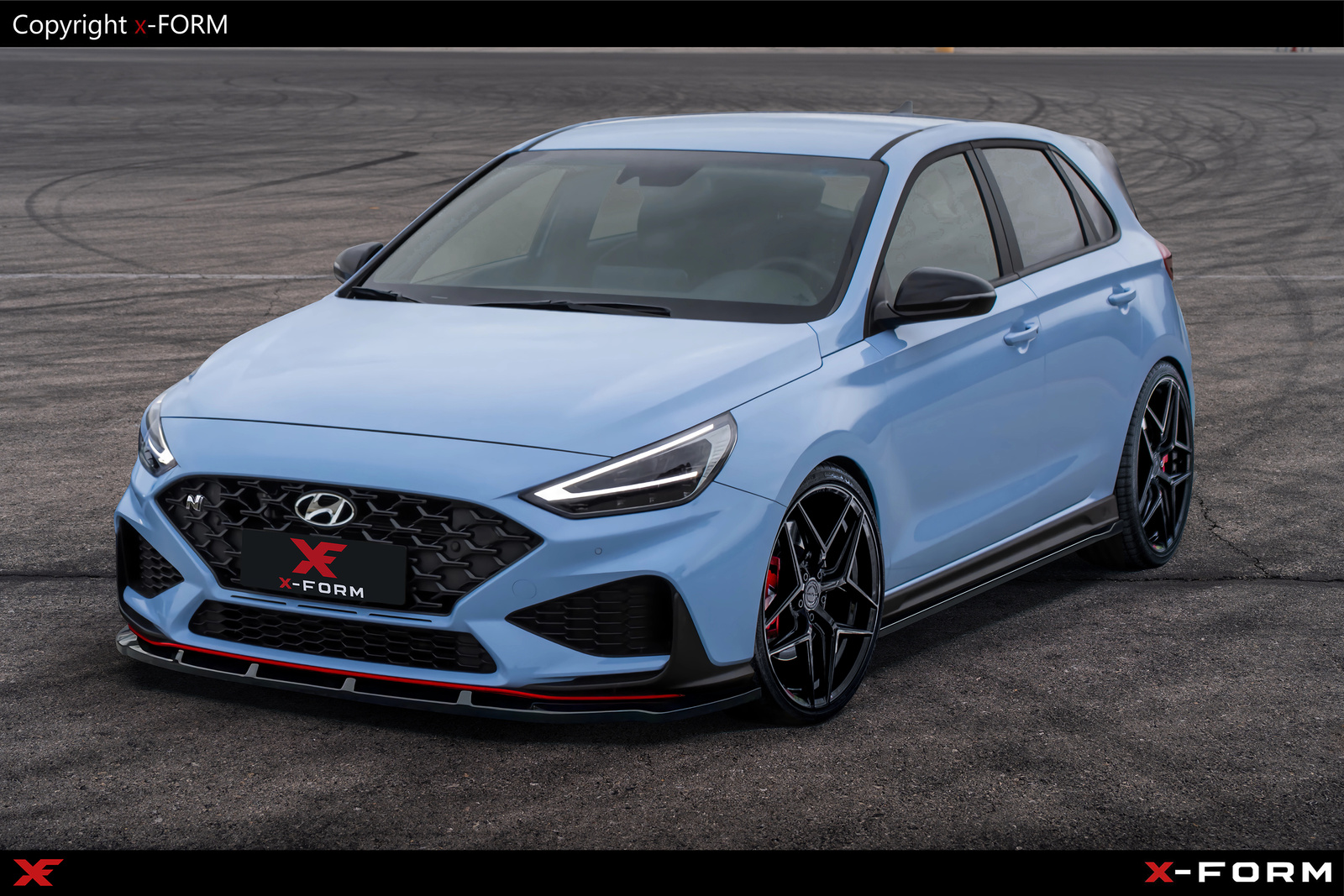 Splitter Anteriore Sportivo per I30 N / I30 N-Line Hatchback/Fastback Mk3 Facelift 2020-