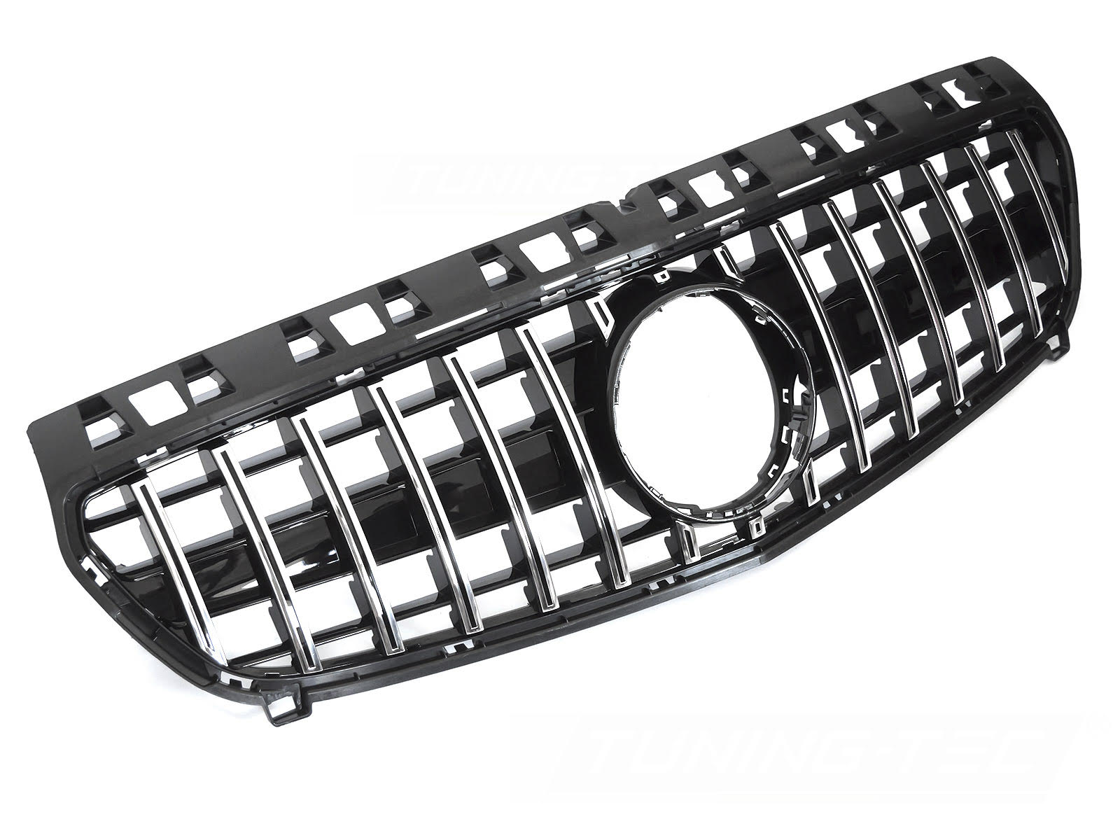 Griglia calandra anteriore Mercedes Classe A W176 2012-2015 Nero lucido e cromato