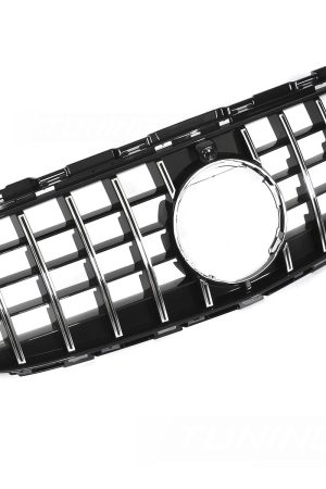 Griglia calandra anteriore Mercedes Classe E W213 / S213 2020-2023 Nero lucido e cromato