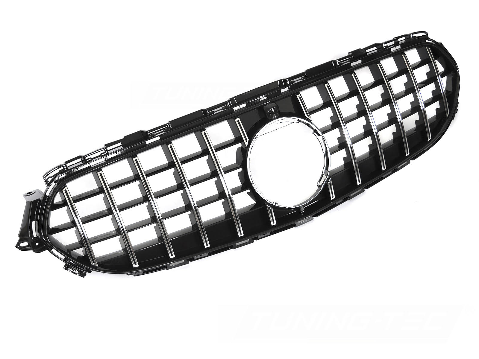 Griglia calandra anteriore Mercedes Classe E W213 / S213 2020-2023 Nero lucido e cromato
