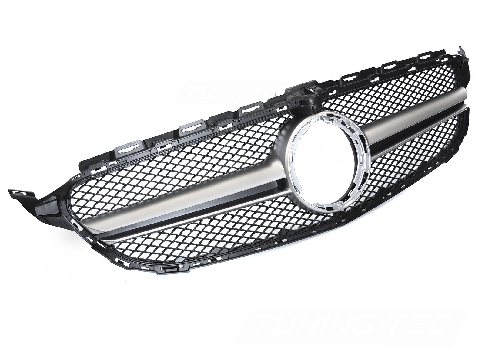 Griglia calandra anteriore Mercedes W205 W205 18-21 / S205 18-21 / C205 18-23 / A205 18-23 Nero e Argento
