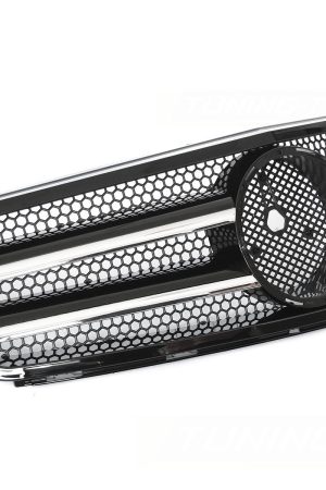 Griglia calandra anteriore Mercedes W204 2007-2014 Nero lucido e Cromata