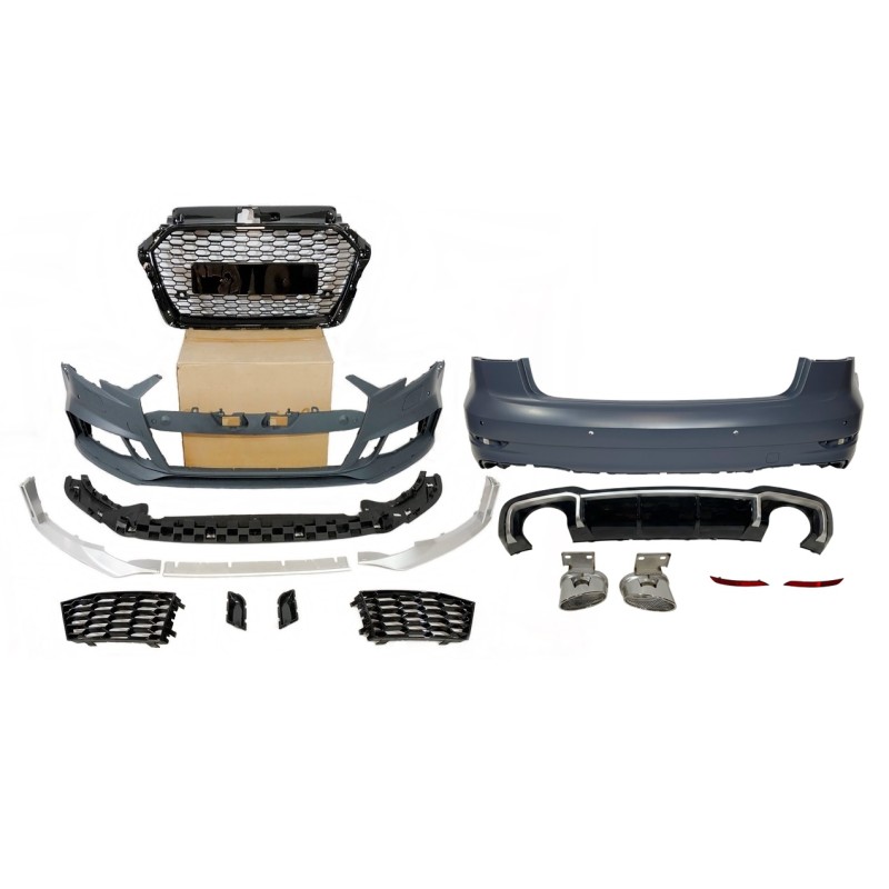Kit estetico per Audi A3 8V 13-15 2016-2019 Sportback Look RS3