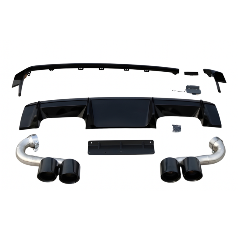 Paraurti posteriore BMW Serie 3 G20 Look G80 2 uscite doppie - immagine 3