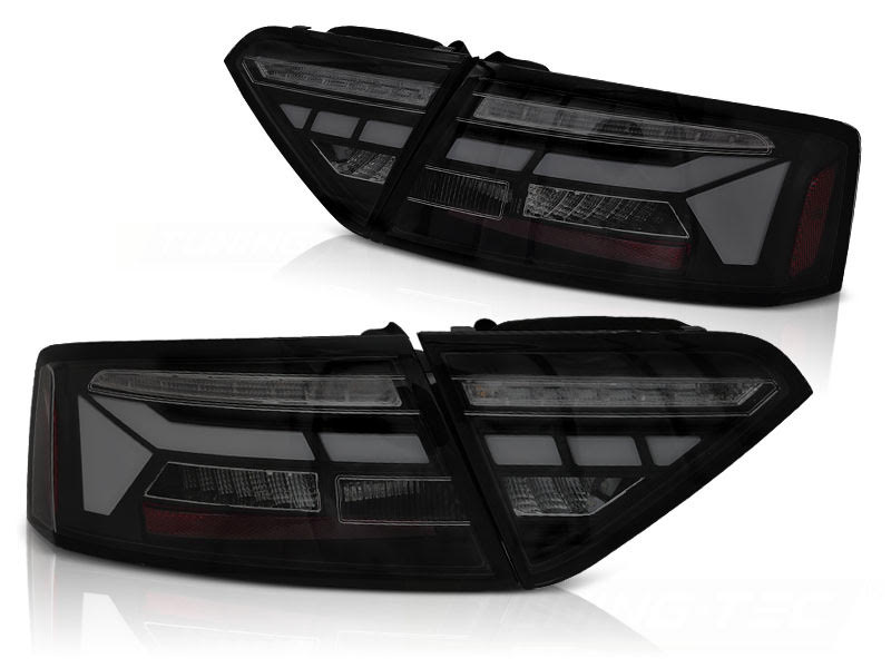 Coppia fari Led Bar DTS posteriori Audi A5 2011-2016 Neri Fume